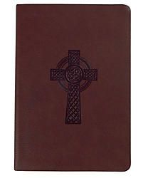 HCSB Classic Personal Size Bible Brown Textured Celtic Cross
