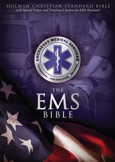 HCSB Emergency Medical Services Bible, Blue LeatherTouch