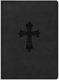 The Gospel Project Bible, Black Cross LeatherTouch