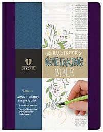 HCSB Illustrator's Notetaking Bible, Purple Linen