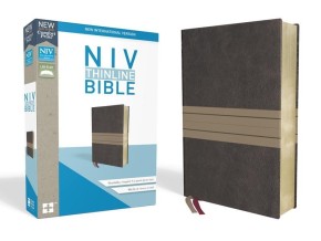 NIV, Thinline Bible, Leathersoft, Brown/Tan, Red Letter, Comfort Print