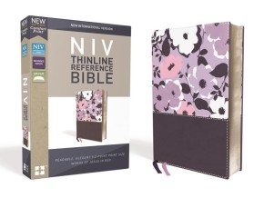 NIV, Thinline Reference Bible, Leathersoft, Purple, Red Letter, Comfort Print