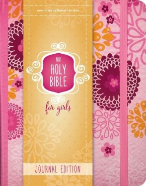 NIV, Holy Bible for Girls, Journal Edition, Hardcover, Pink, Elastic Closure