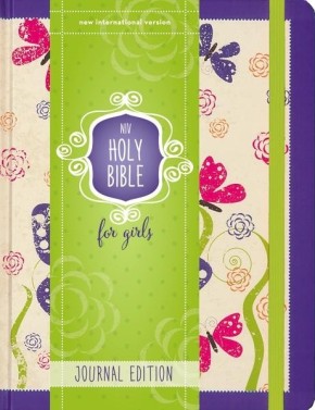 NIV Holy Bible for Girls, Journal Edition, Hardcover, Purple, Elastic Closure *Scratch & Dent*