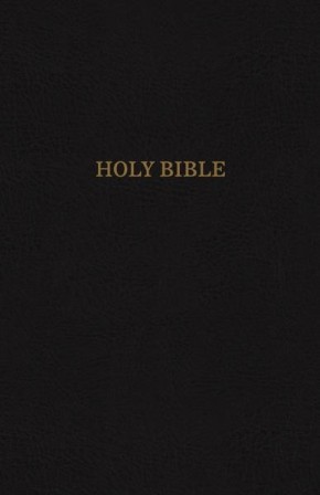 KJV, Thinline Reference Bible, Leather-Look, Black, Red Letter Edition, Comfort Print