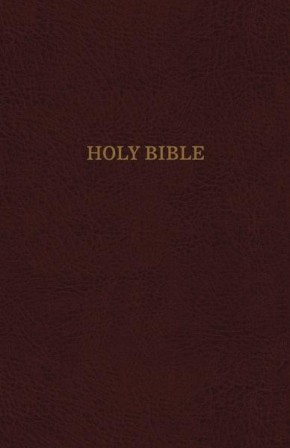 KJV, Thinline Reference Bible, Leather-Look, Burgundy, Red Letter Edition, Comfort Print: Holy Bible, King James Version