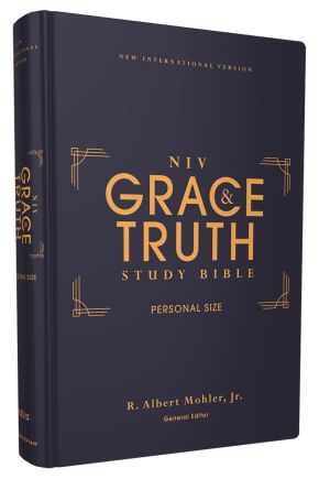 NIV, The Grace and Truth Study Bible, Personal Size, Hardcover, Red Letter, Comfort Print *Scratch & Dent*