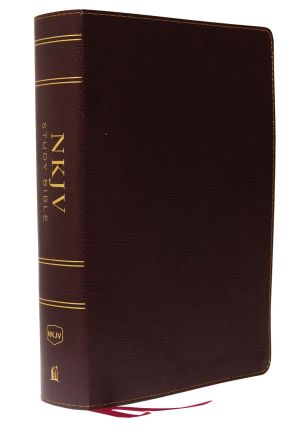 NKJV Study Bible, Bonded Leather, Burgundy, Full-Color, Thumb Indexed, Comfort Print: The Complete Resource for Studying Godâ€™s Word