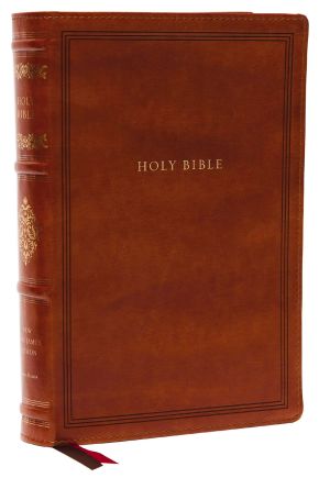 KJV, Wide-Margin Reference Bible, Sovereign Collection, Leathersoft, Brown, Red Letter, Comfort Print: Holy Bible, King James Version
