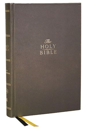 KJV, Center-Column Reference Bible with Apocrypha, Hardcover, 73,000 Cross-References, Red Letter, Comfort Print: King James Version