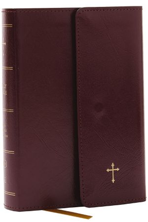 KJV Compact Bible w/ 43,000 Cross References, Burgundy Leatherflex with flap, Red Letter, Comfort Print: Holy Bible, King James Version: Holy Bible, King James Version