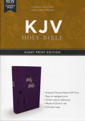 KJV Bible Purple Giant Print