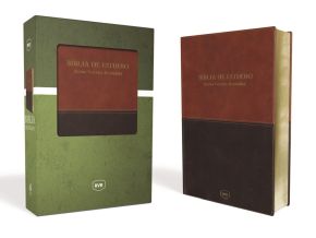 Santa Biblia de Estudio Reina Valera Revisada RVR, Leathersoft, Cafe 