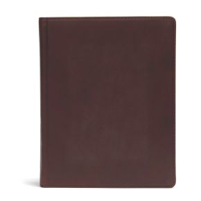 CSB Notetaking Bible, Brown Genuine Leather Over Board