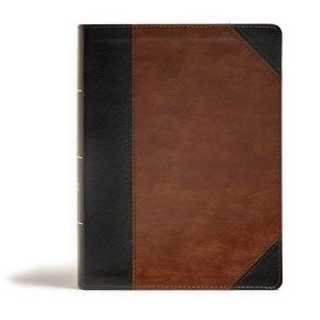 CSB Tony Evans Study Bible, Black/Brown LeatherTouch, Black Letter, Study Notes and Commentary, Articles, Videos, Ribbon Marker, Sewn Binding, Easy-to-Read Bible Serif Type