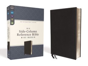 NIV, Wide Margin Side Column Reference Bible, Leathersoft, Black, Comfort Print