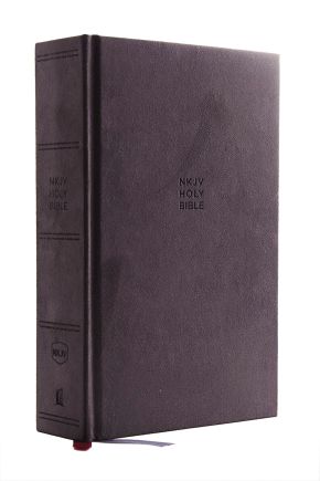 NKJV, Single-Column Reference Bible, Cloth Over Board, Gray, Comfort Print: Holy Bible, New King James Version *Scratch & Dent*