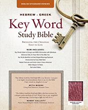 Hebrew-Greek Key Word Study Bible: ESV Edition, Genuine Leather Burgundy (Key Word Study Bibles)