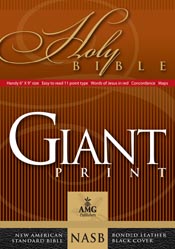 Giant Print Handy-Size Reference Bible: NASB 1977 Edition (AMG Giant Print Handy-Size Bibles)