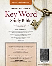 The Hebrew-Greek Key Word Study Bible: ESV Edition, Black Bonded Leather Thumb Indexed (Key Word Study Bibles)