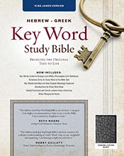 The Hebrew-Greek Key Word Study Bible: KJV Edition, Black Genuine Leather Thumb-Indexed (Key Word Study Bibles)