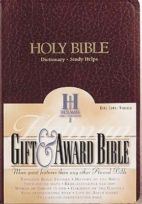 KJV GIFT & AWARD BIBLE, BURGUNDY *Scratch & Dent*