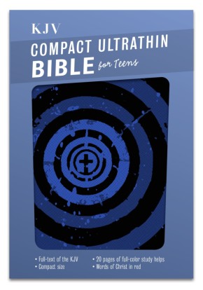 KJV Compact Ultrathin Bible for Teens, Blue Vortex LeatherTouch
