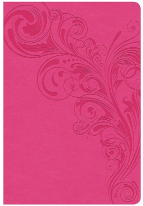 CSB Giant Print Reference Bible, Pink LeatherTouch, Red Letter, Presentation Page, Cross-References, Full-Color Maps, Easy-to-Read Bible Serif Type