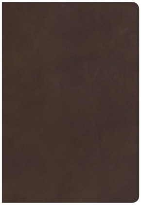 CSB Super Giant Print Reference Bible, Brown Genuine Leather, Indexed