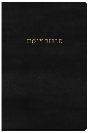 KJV Large Print Personal Size Reference Bible, Classic Black LeatherTouch