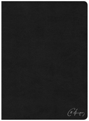 CSB Spurgeon Study Bible, Black Genuine Leather, Indexed, Black Letter, Study Notes, Quotes, Sermons Outlines, Ribbon Marker, Sewn Binding, Easy-to-Read Bible Serif Type