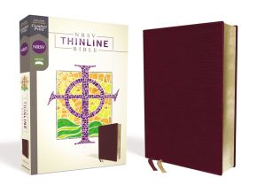 NRSV, Thinline Bible, Bonded Leather, Burgundy, Comfort Print