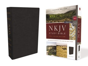 NKJV Study Bible, Leathersoft, Black, Full-Color, Comfort Print: The Complete Resource for Studying God's Word