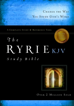 The Ryrie KJV Study Bible Bonded Leather Black Red Letter (Ryrie Study Bibles 2008) *Scratch & Dent*