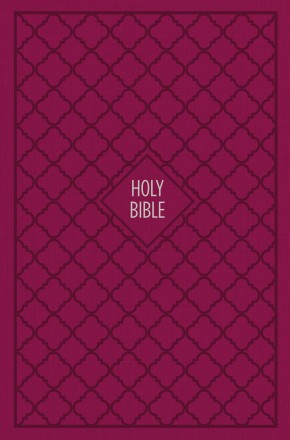 KJV, Thinline Bible, Standard Print, Cloth over Board, Pink, Red Letter Edition, Comfort Print