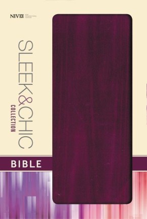 NIV, Sleek and Chic Collection Bible, Fabric Softcover, Purple Fabric, Red Letter Edition