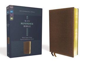 NIV, Reference Bible, Deluxe Single-Column, Leathersoft, Brown, Comfort Print