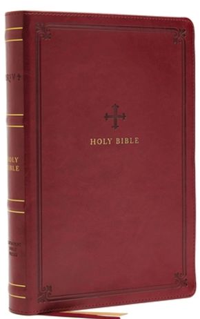 NRSV, Catholic Bible, Thinline Edition, Leathersoft, Red, Comfort Print: Holy Bible