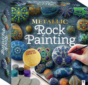 Metallic Rock Painting-This Complete Starter Kit includes all you need to create 8 Luminous Metallic Designs